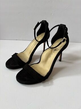 Sarah Flint Perfect Heel Sandal 85 5.5 Black Suede Strappy Career Occasion Party